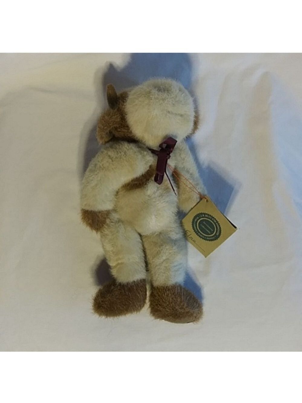 J.B. Bean Collectible Plush Toy Cream/Brown 10" - Picture 2 of 8